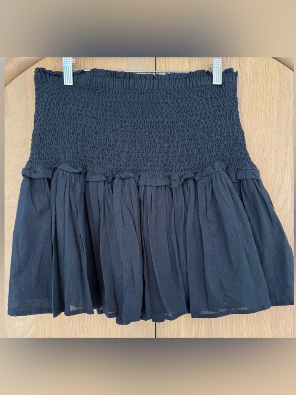 GAP Black Smocked Mini Skirt Size M